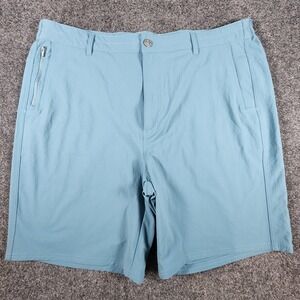 Duck Camp Performance Shorts Mens 2X Blue Stretch Nylon Outdoor Hiking Fishing
